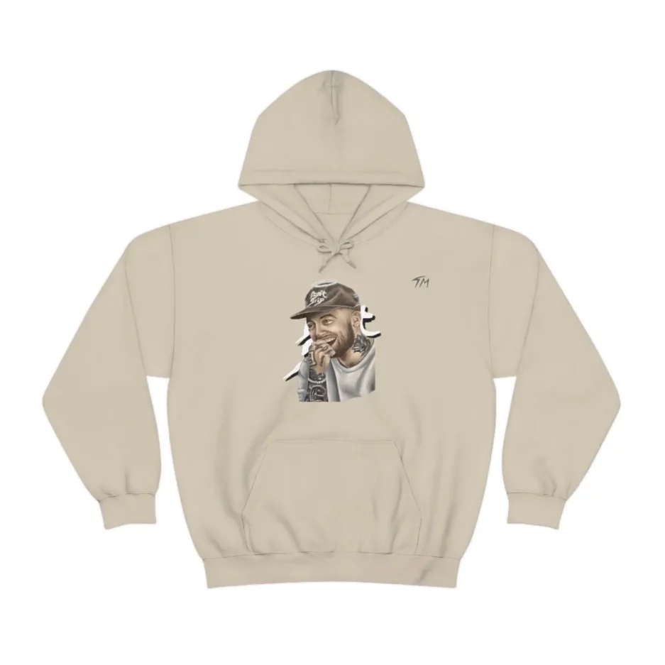 Mac Miller (Double-Sided) Hoodie Sand Color