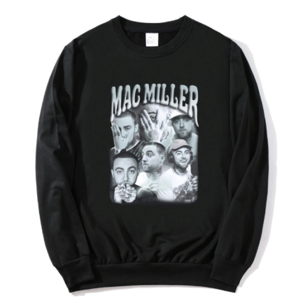 Mac Miller Ghraphic Costume Sweatshirts Black