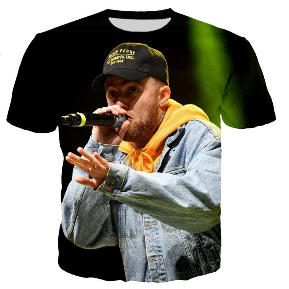 Mac Miller New Fashion 3D Printed Streetwear T-Shirt