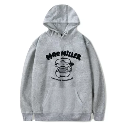 Mac Miller Rapper Swimming Hoodie – Gray