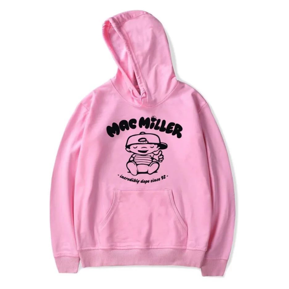 Mac Miller Rapper Swimming Hoodie – Pink