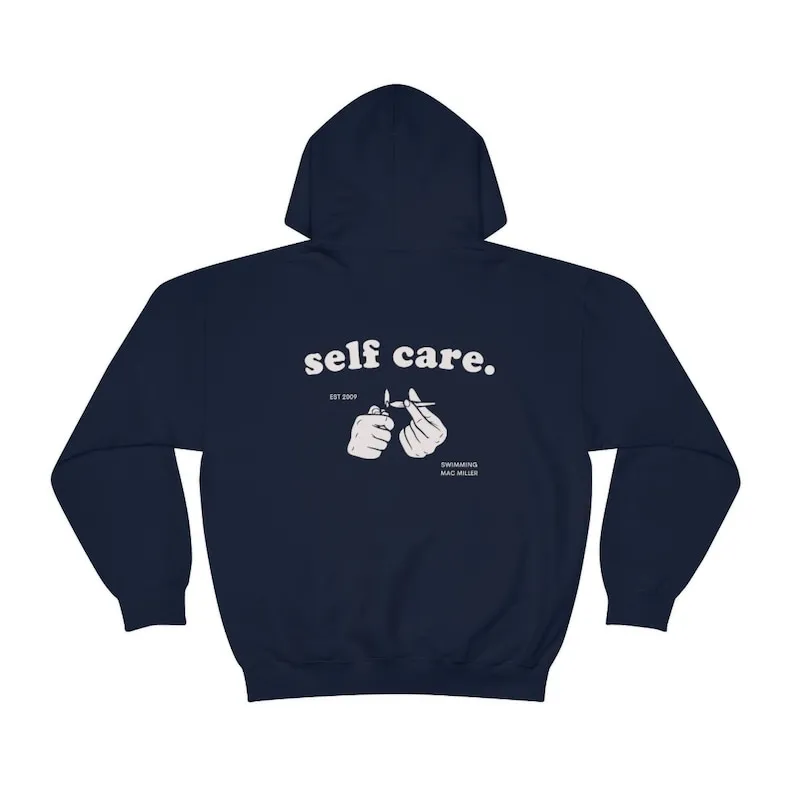Mac Miller Self Care Hoodie Print on Back