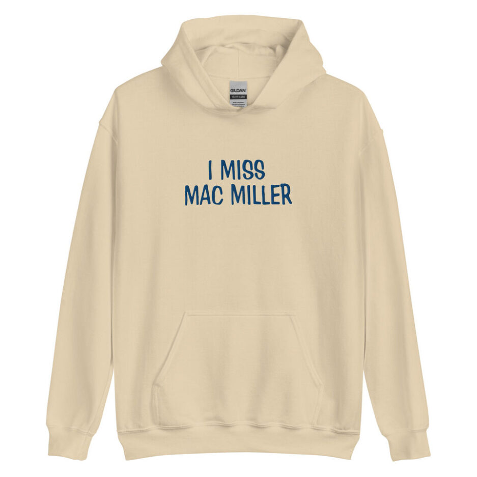I Miss Mac Miller Embroidered Hoodie